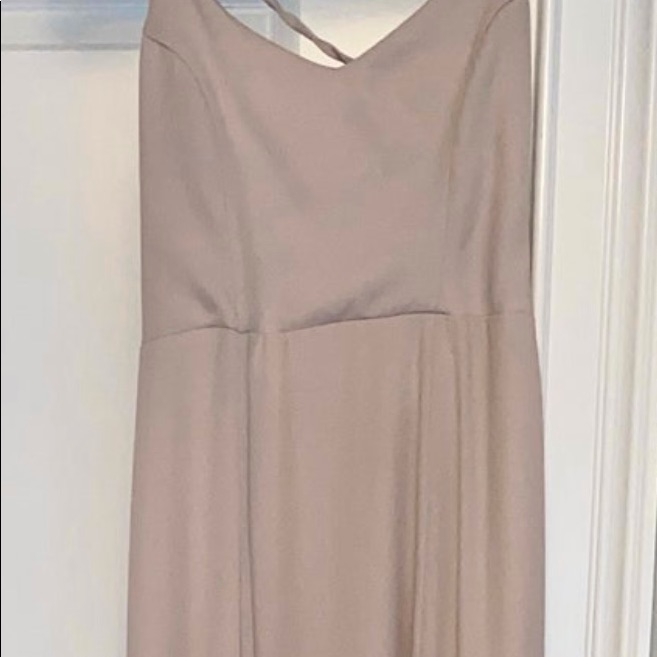 Floor Length Beige Gown